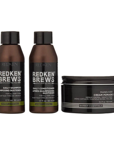 Redken Brews Smooth It Out Polished Finish Grooming Kit For Men